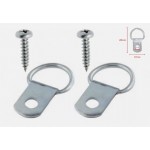 Zinc D Rings with Screws Pair